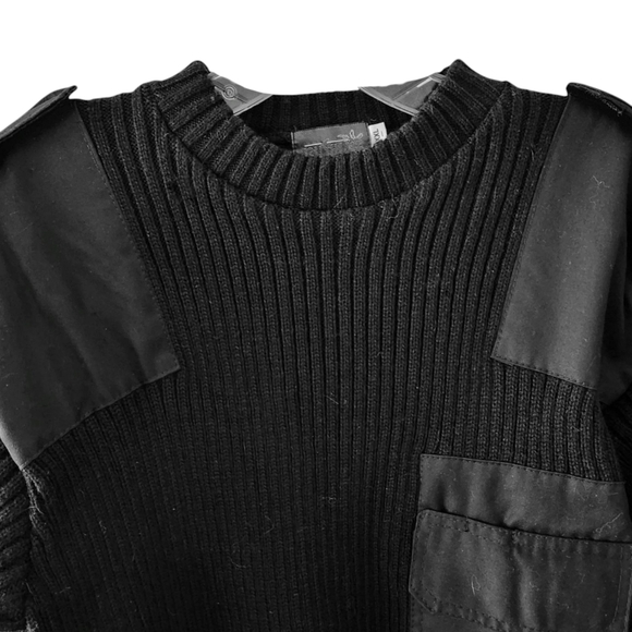 Vintage Bushline Commando Sweater Men XXL Black Military SAS 90s Tactical - Picture 3 of 9